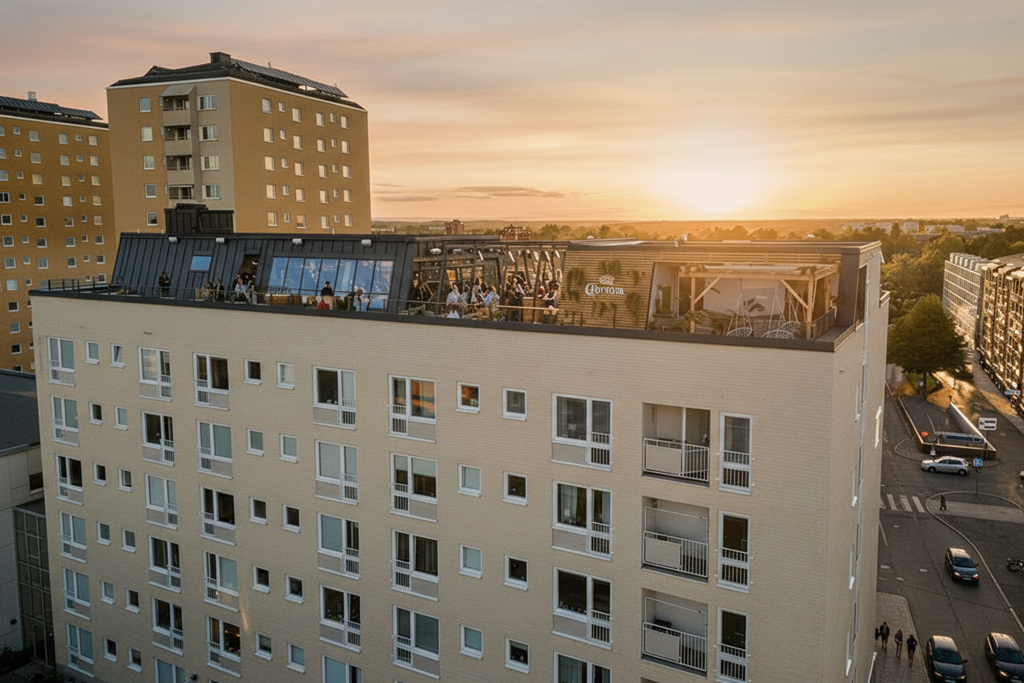 Med utsikt över Örebros takåsar